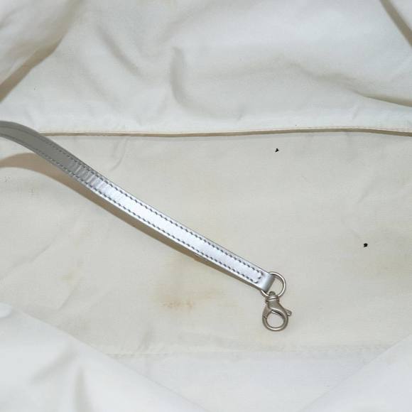 CHANEL New Travel Line Tote Bag Nylon Silver CC Auth bs15032 - Picture 11 of 16